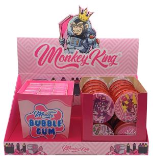 19519 - Papel Monkey King Pack King Size Slim & Grinder Pink Bubblegum 24 ud.
