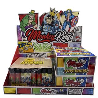 30639A - Papel Monkey King Pack King Size Slim Tips & Clipper 48 ud. S. Hero mod. 1
