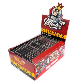 30632A - Papel Monkey King Size Slim & Tips Slim Pack Unbleached 24 ud.