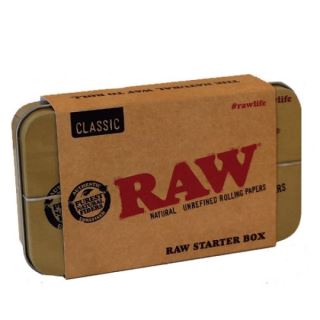 Papel Raw  Cajita Metalica Starter Box Pack