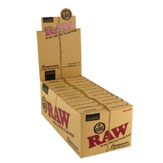 Papel Raw  Classic  1.1/4 & Tips Connoisseur 24 Librillos