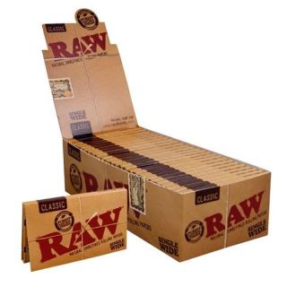 Papel Raw  Classic Single Wide Doble 25 librillos