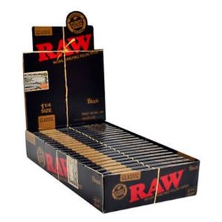 30527 - Papel Raw Black  1.1/4 - 24 librillos