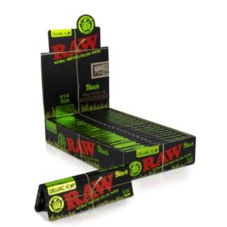 30607 - Papel Raw Black Organic 1.1/4 - 24 librillos