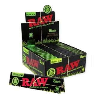 30606 - Papel Raw Black Organic King Size Slim 50 librillos