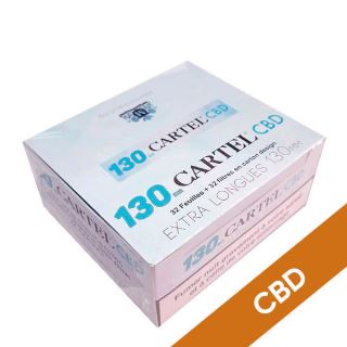 30674 - Papel de Fumar Cartel 130 mm & Tips Cbd 24 ud.