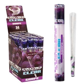 Papel de fumar Cyclone Klear King Size Grape 24 ud.