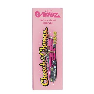 Papel de fumar G-Rollz 1.1/4 & Tips Cheech & Chong Lowrider Pink 24 librillos