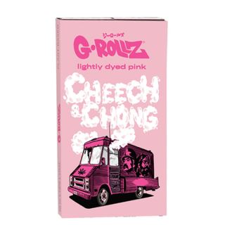 30689 - Papel de fumar G-Rollz 1.1/4 Tips & Tray Cheech & Chong Tour Bus Pink 16 librillos