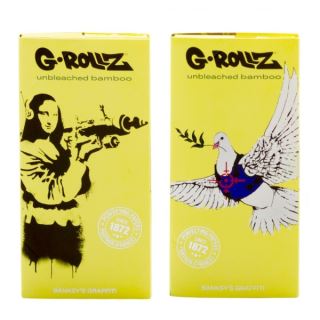 30561 - Papel de fumar G-Rollz Banksy K.S. Tips & Tray 16 librillos #1