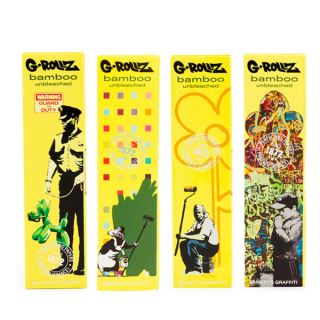 30681 - Papel de fumar G-Rollz Banksy K.S. &Tips Bamboo 24 librillos