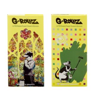 30561 - Papel de fumar G-Rollz Banksy´s Graffiti  King Size Tips & Tray 16 librillos #1