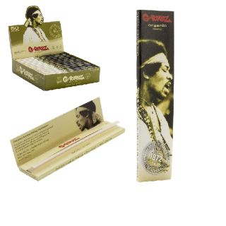 Papel de fumar G-Rollz K.S.  Jimi Hendrix Organic Hemp 25 librillos