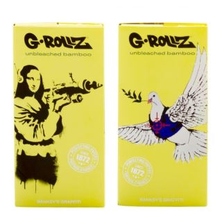30561 - Papel de fumar G-Rollz K.S. Tips & Tray Banksy 16 librillos #1