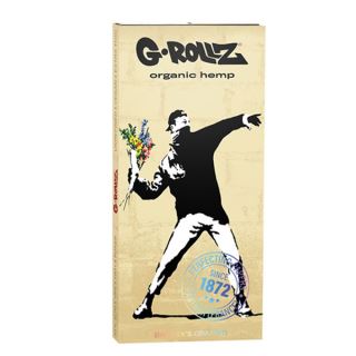 Papel de fumar G-Rollz K.S. Tips & Tray Banksy 16 librillos #2