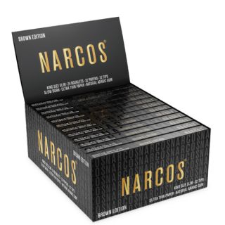 30543B - Papel de fumar K.S. & Tips Slim Unbleached Narcos 24 librillos