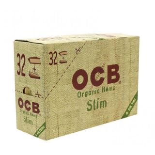 Papel de fumar OCB King Size Slim + Tips Organic 32 Librillos