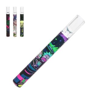 32018B - Pipa Cristal One Hitter Rick & Morty Space 10 cm. Pack 10 ud.