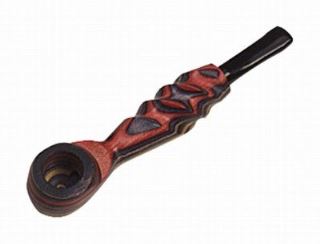 33016 - Pipa Madera 11 cm. Peace Mix color