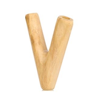 33006C - Pipa Madera Doble Tiro en V 8 cm.