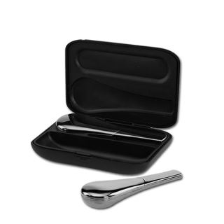 33208D - Pipa Metal Jopi Magnetica Silver & Estuche 10 cm. Mate