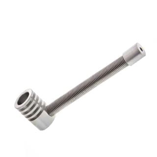 32782 - Pipa Metal Muelle Silver  10 cm.