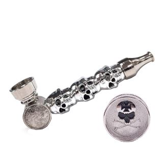 32758C - Pipa Metal Screens & Grinder Skulls 7 cm.