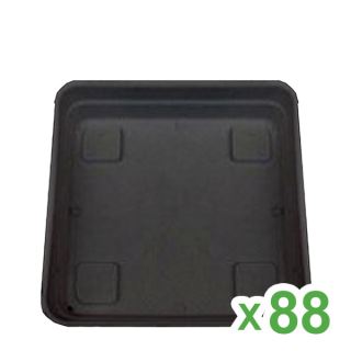 Plato Cuadrado Cannapot de 15x15 cm para Maceta 1,6 lt. y 3,2 lt. (88 uds)