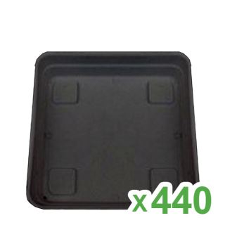 15707 - Plato Cuadrado Cannapot de 15x15 cm para Maceta 1,6 lt. y 3,2 lt. (Caja 440)