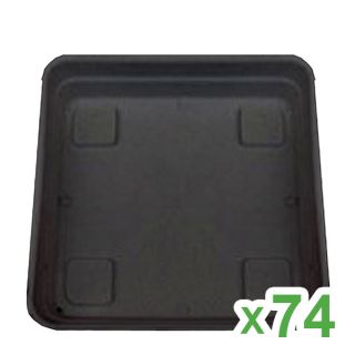 14785 - Plato Cuadrado Cannapot de 20x20 cm para Maceta 5,5 lt. y 7 lt. (74 uds)