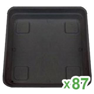 6656 - Plato Cuadrado Cannapot de 26x26 cm para Maceta 11 lt. y 20 lt. (Caja 87)