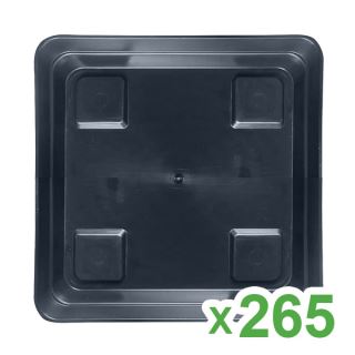 14717 - Plato Cuadrado Easy Garden de 20x20 cm. para Maceta 5,5 lt. y 7 lt. 265 ud.