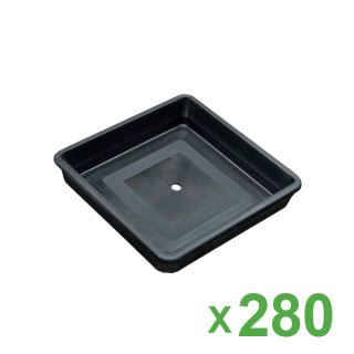 Plato Cuadrado ITT de 13x13 cm para Maceta 1,6 lt. y 3,2 lt. 280 ud.