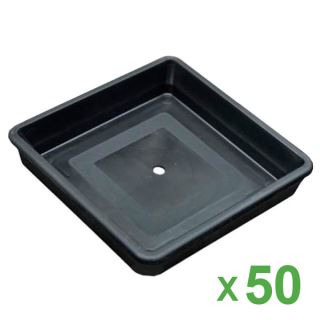 3968 - Plato Cuadrado ITT de 23x23 cm para Maceta de 11 lt. 50 ud.