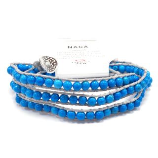 23515B - Pulsera Naga Howlita Turquesa
