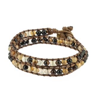 23515E - Pulsera Naga Ágata Sardónice Marrón