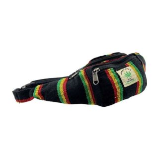19644B - Riñonera Cañamo Artesanal Rasta Himalayan