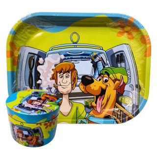 31084J - .Set Bandeja Metal 18x14 cm. Grinder Scooby 50 mm. mod. 2