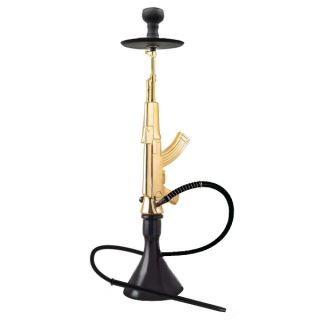 34402 - Shisha  AK-47 Gold 84 cm.