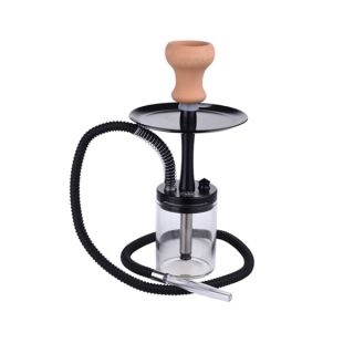 34420A - Shisha Al Malik Deroua Alum Black 34 cm.