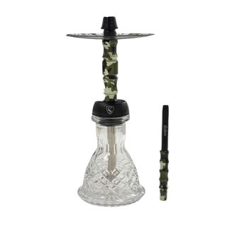 34412A - Shisha Cold Smoke Nano Warrior Green 36 cm.