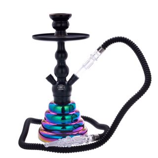 34415 - Shisha Fes Black & Rainbow 35 cm.