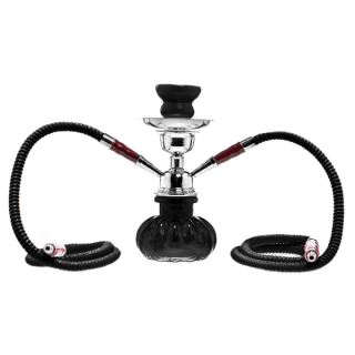 34432 - Shisha Sahbi  24 cm. Black 2 Mangueras