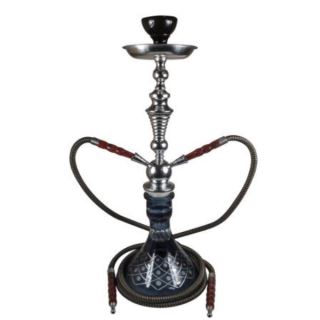 34436 - Shisha Sahbi Black 64 cm. 2 Mangueras