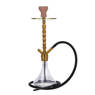 34447 - Shisha Zaida Gold & White 58 cm.