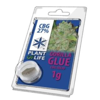 Solid 27% CBG Gorilla Glue 1 gr. Plant of Life