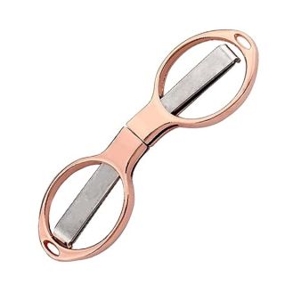 23831B - Tijera Plegable Pocket Grindear Bronce 10 cm.