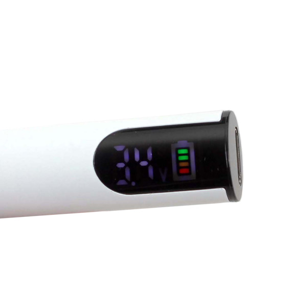 Bateria Vapeador Cartridge 400 mAh Silver Lcd Screen Usb C Bateria Vapeador Cartridge 400 mAh Silver Lcd Screen Usb C
