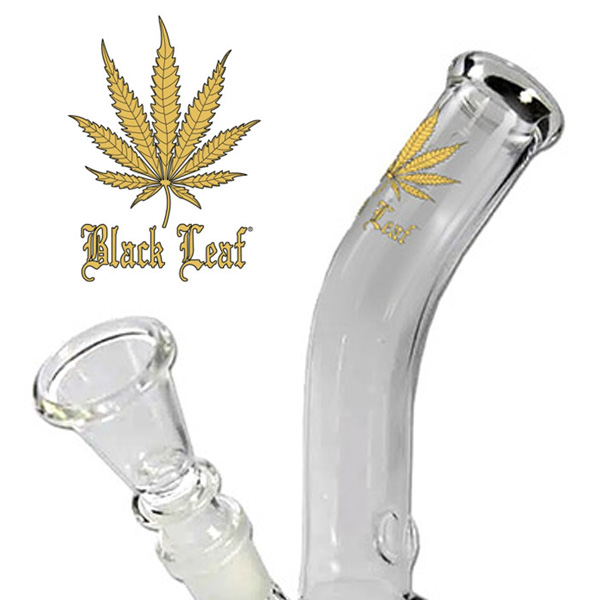 Bong Cristal Gold Leaf Oro Curved 18 cm. Bong Cristal Gold Leaf Oro Curved 18 cm.